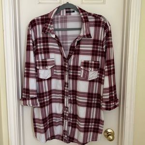 2XL plaid half sleeve